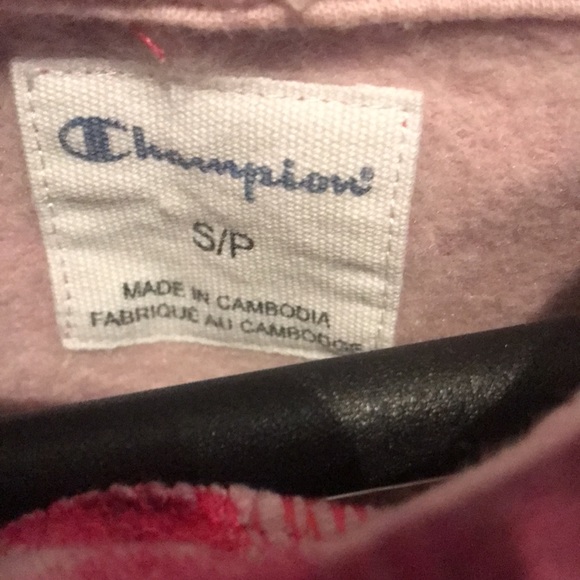 Stylish Pink Tie Die Splatter Champion Hoodie - Picture 6 of 6